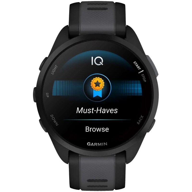 Смарт-годинник Garmin Forerunner 165 Black/Slate Gray (010-02863-AC)