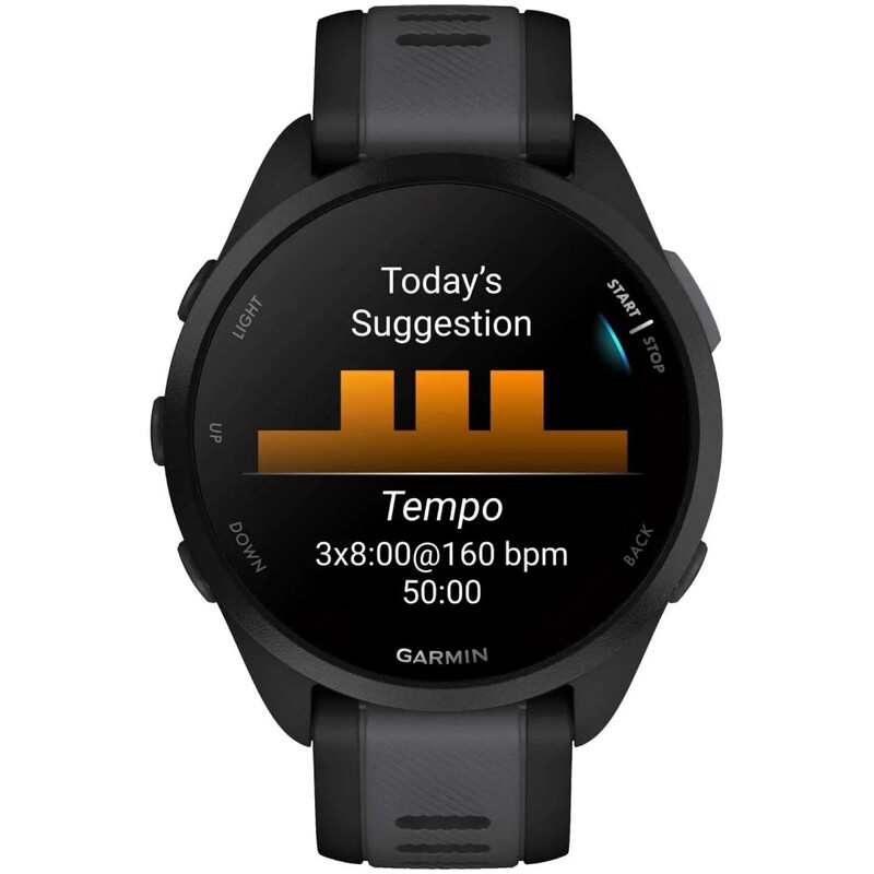 Смарт-годинник Garmin Forerunner 165 Black/Slate Gray (010-02863-AC)