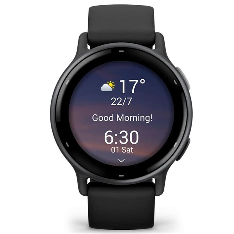 Смарт-часы Garmin Vivoactive 5 Slate Aluminum Bezel with Black Case and Silicone Band (010-02862-5A)