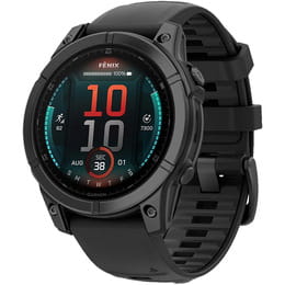 Смарт-годинник Garmin Fenix E 47mm AMOLED Slate Gray Steel with Black Silicone Band (010-03025-13)
