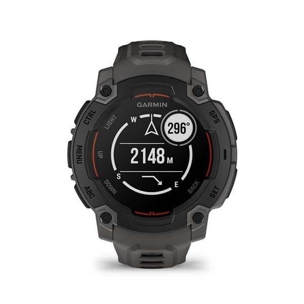 Смарт-часы Garmin Instinct E 45 mm Black with Charcoal Silicone Band (010-02933-13)