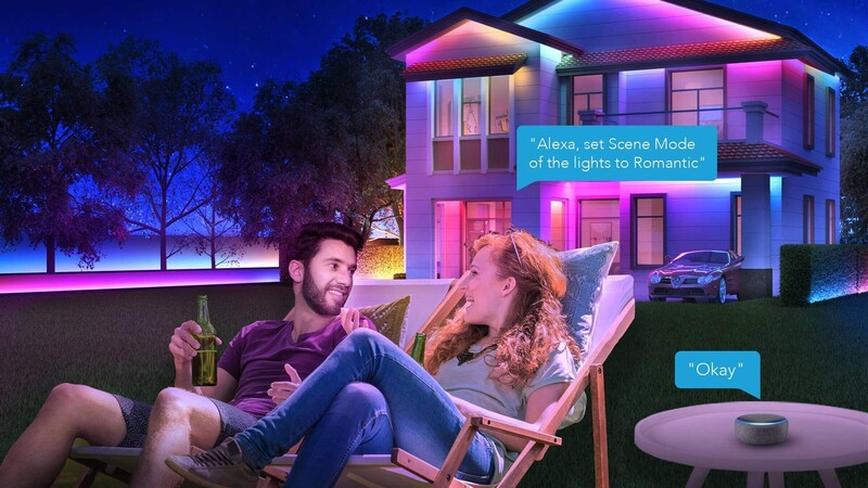 Светодиодная лента умная Govee H6172 RGBIC Phantasy Outdoor, 10 м, White (H61723D1)