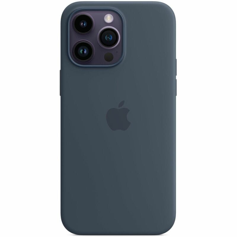 Чохол-накладка Apple Silicone Case with MagSafe для Apple iPhone 14 Pro Max Storm Blue (MPTQ3)