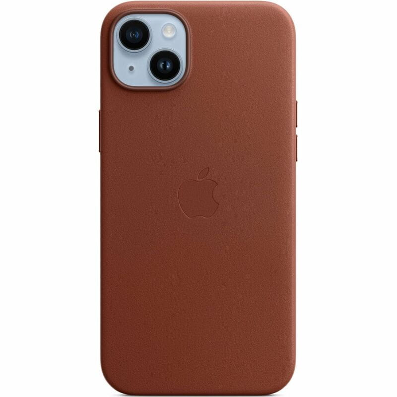 Чохол-накладка Apple Leather Case with MagSafe для Apple iPhone 14 Plus Umber (MPPD3)