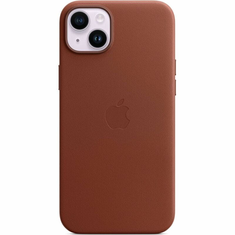 Чохол-накладка Apple Leather Case with MagSafe для Apple iPhone 14 Plus Umber (MPPD3)