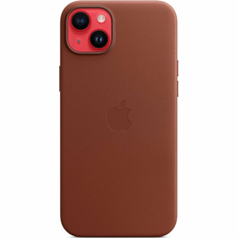 Чохол-накладка Apple Leather Case with MagSafe для Apple iPhone 14 Plus Umber (MPPD3)