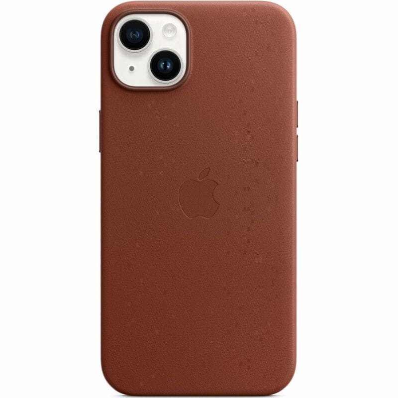 Чохол-накладка Apple Leather Case with MagSafe для Apple iPhone 14 Plus Umber (MPPD3)