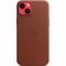 Фото - Чохол-накладка Apple Leather Case with MagSafe для Apple iPhone 14 Plus Umber (MPPD3) | click.ua