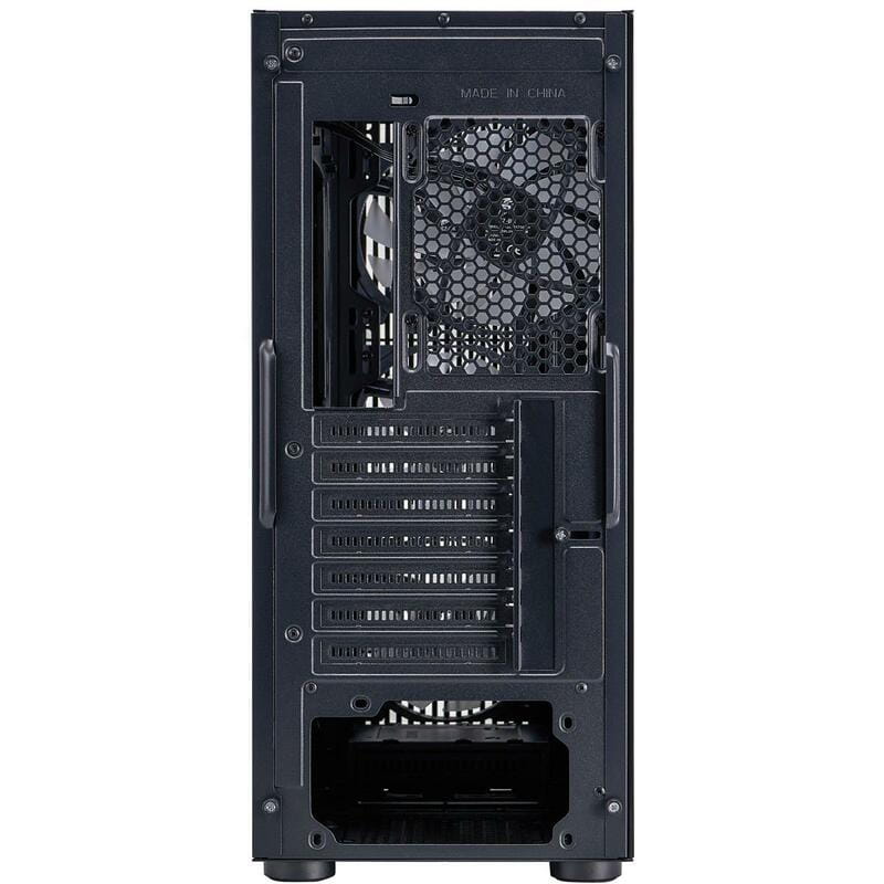 Корпус 1stPlayer H6-BK-4F7 Black без БП