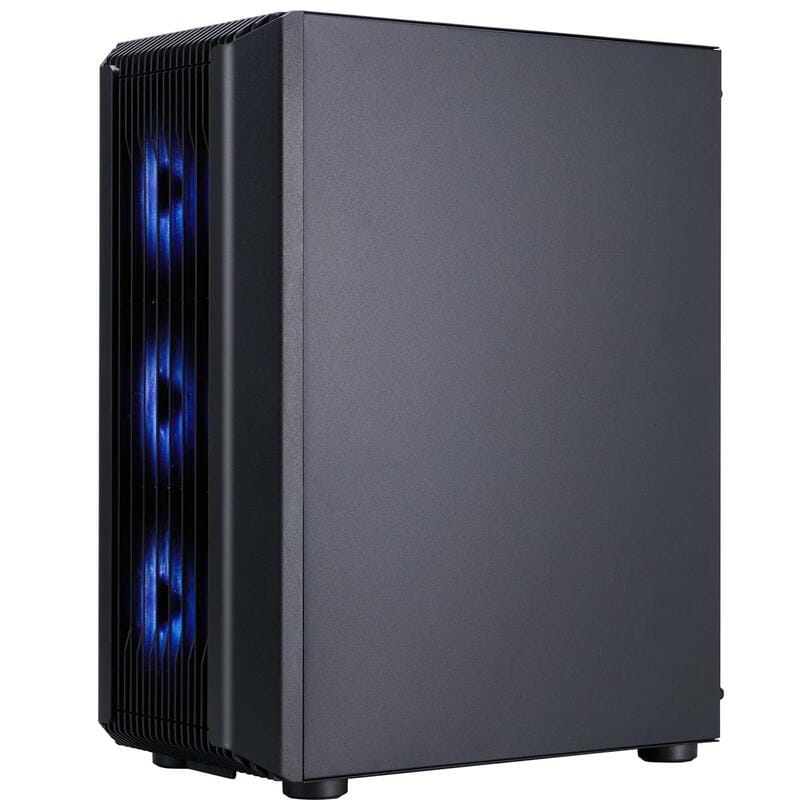 Корпус 1stPlayer H6-BK-4F7 Black без БП