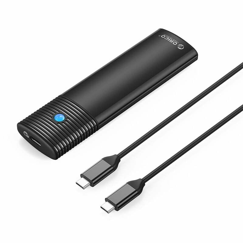 Внешний карман Orico SSD Enclosure M.2, USB 3.2 Type-C, Black (HC380503)