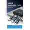 Фото - Кабель для принтера Vention 2in1 USB - USB Type-B 3.0 (M/M), 1 м, Black (CQPBF) | click.ua