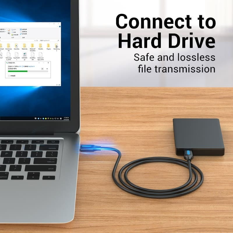 Кабель Vention USB - USB V 3.0 (M/M), 1 м, Black (CONBF)
