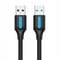 Фото - Кабель Vention USB - USB V 3.0 (M/M), 1 м, Black (CONBF) | click.ua