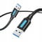 Фото - Кабель Vention USB - USB V 3.0 (M/M), 1 м, Black (CONBF) | click.ua