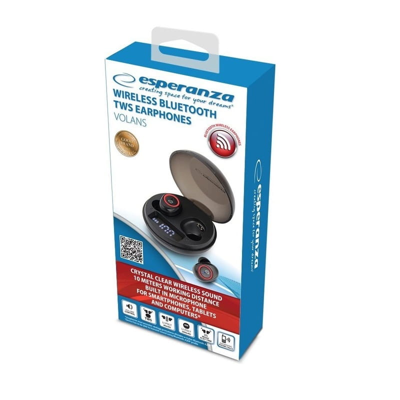 Bluetooth-гарнітура Esperanza Earphones Volans Black (EH236K)