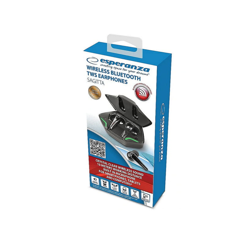 Bluetooth-гарнітура Esperanza Earphones Sagitta Black (EH231K)