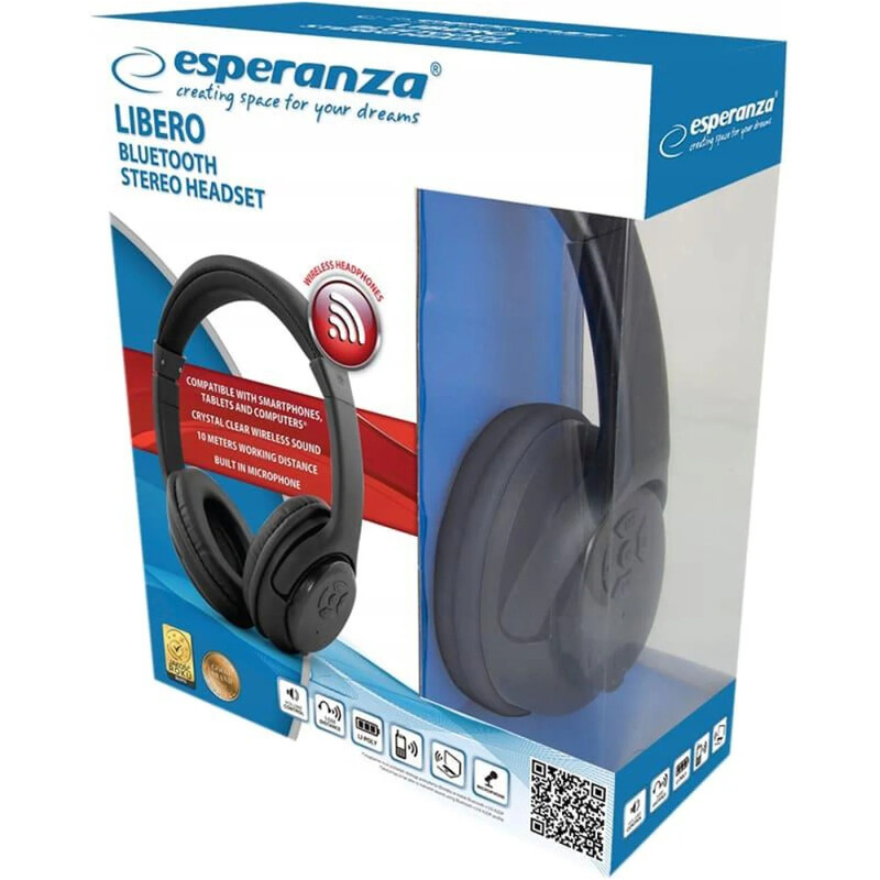 Bluetooth-гарнітура Esperanza Libero Black (EH163K)