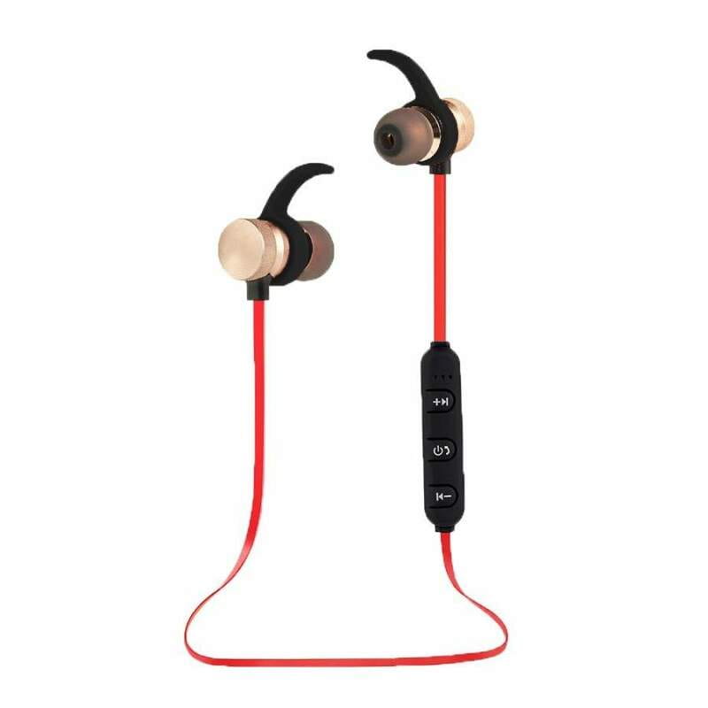 Bluetooth-гарнітура Esperanza Wireless Magnetic Metal Eaprhones Black/Red (EH186L)