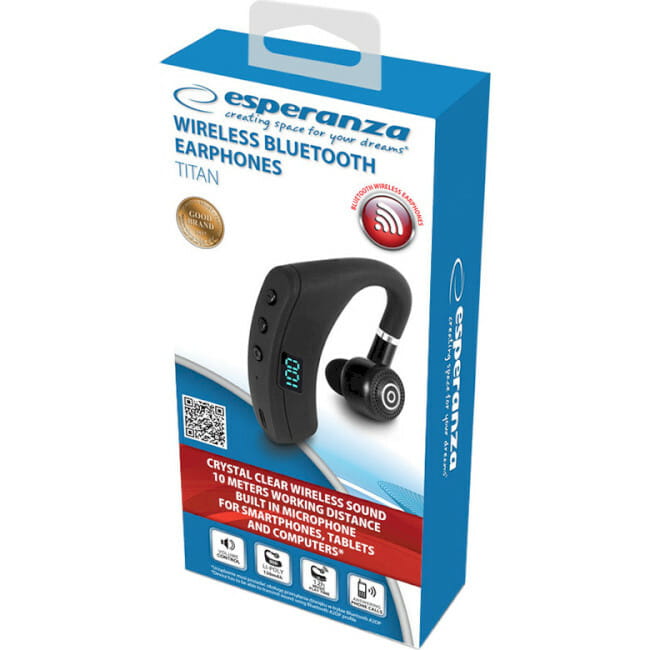 Bluetooth-гарнітура Esperanza Eaprhone Titan Black (EH235K)