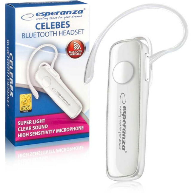 Bluetooth-гарнітура Esperanza Earphone Celebes White (EH184W)