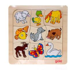 Детская головоломка Goki Кто чей (56879)