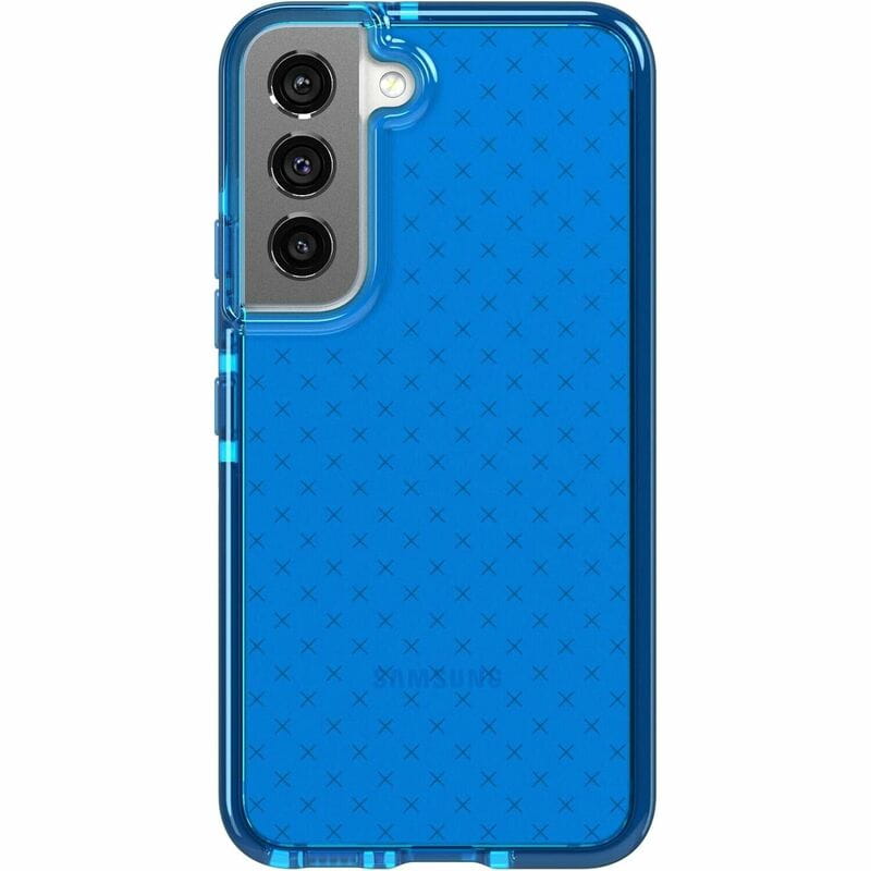 Чeхол-накладка Tech21 Evo Check для Samsung Galaxy S22 SM-S901 Blue (T21-9408)