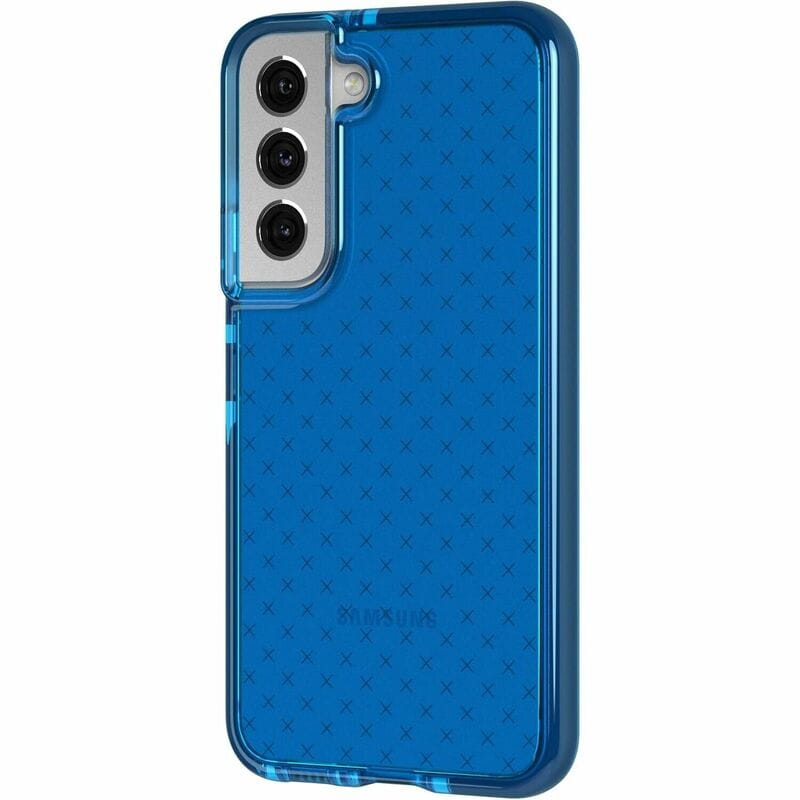 Чeхол-накладка Tech21 Evo Check для Samsung Galaxy S22 SM-S901 Blue (T21-9408)