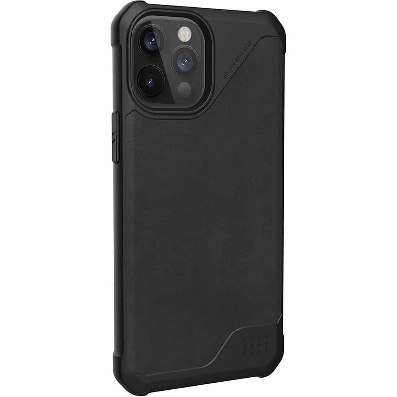 Чeхол-накладка Urban Armor Gear Metropolis LT для Apple iPhone 12 Pro Max Leather Black (11236O118340)