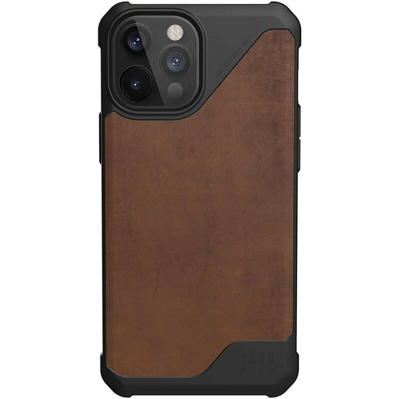 Чeхол-накладка Urban Armor Gear Metropolis LT для Apple iPhone 12 Pro Max Leather Brown (11236O118380)