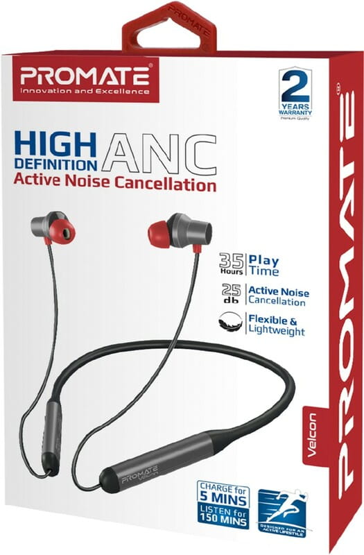 Bluetooth-гарнітура Promate Velcon Black