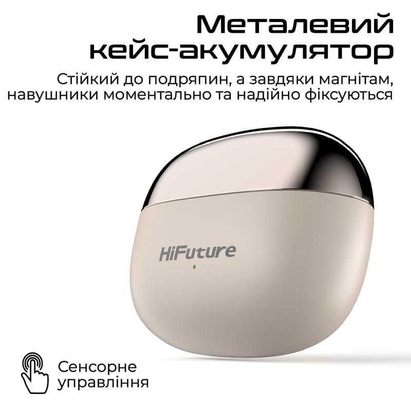 Bluetooth-гарнитура HiFuture Flexclip Champagne