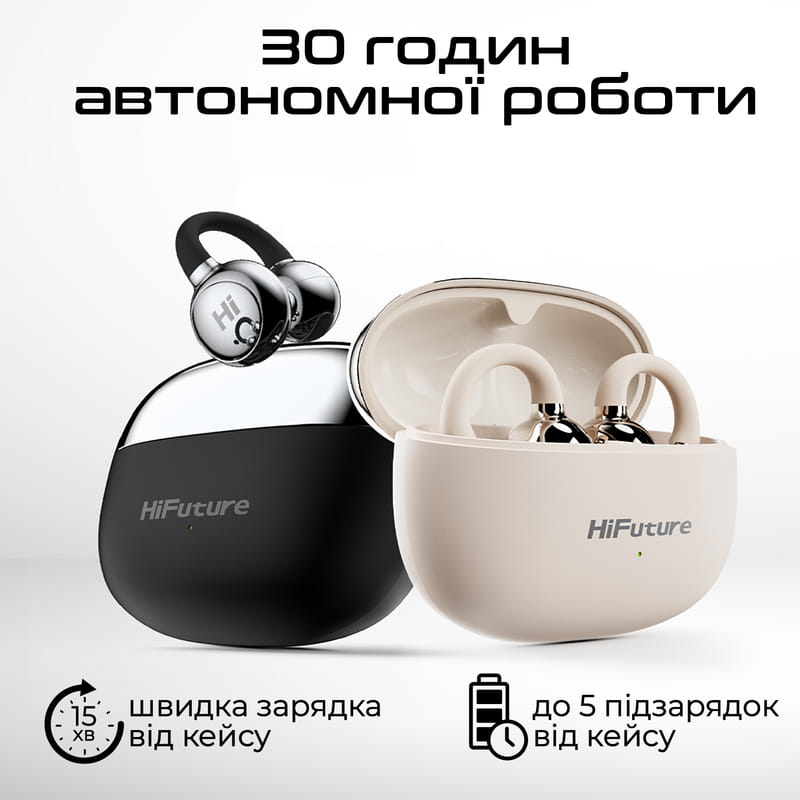 Bluetooth-гарнитура HiFuture Flexclip Champagne