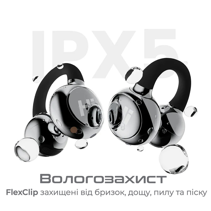 Bluetooth-гарнітура HiFuture Flexclip Black