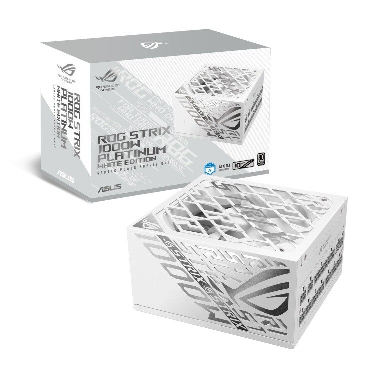 Блок живлення Asus ROG Strix 1000W Platinum White Edition (90YE00W4-B0NA00)