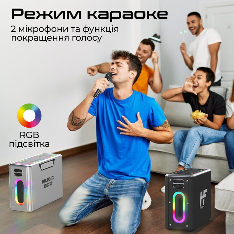 Акустическая система HiFuture MusicBox 100W Silver (musicbox.silver)