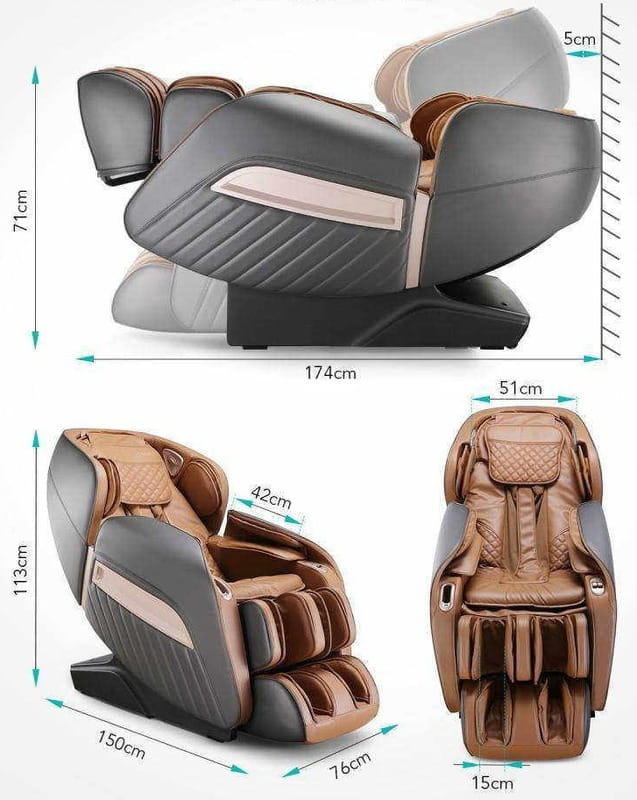 Масажне крісло Naipo MGC-A350 Brown
