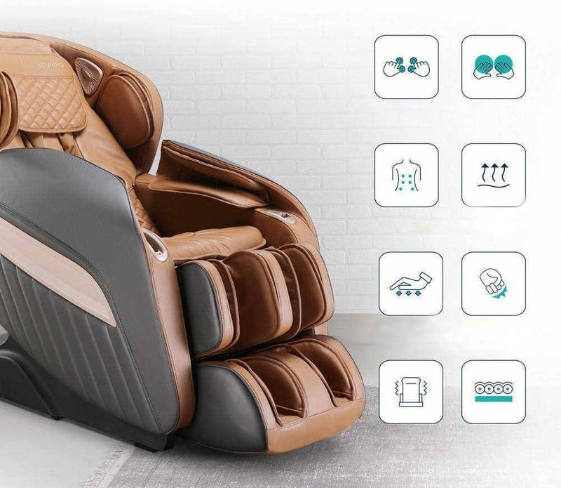 Масажне крісло Naipo MGC-A350 Brown