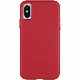 Чeхол-накладка Case-Mate Barely There Leather для Apple iPhone X / iPhone XS Red (CM037748)