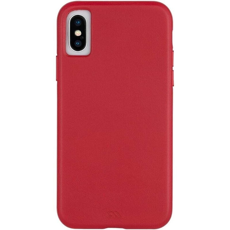 Чeхол-накладка Case-Mate Barely There Leather для Apple iPhone X / iPhone XS Red (CM037748)