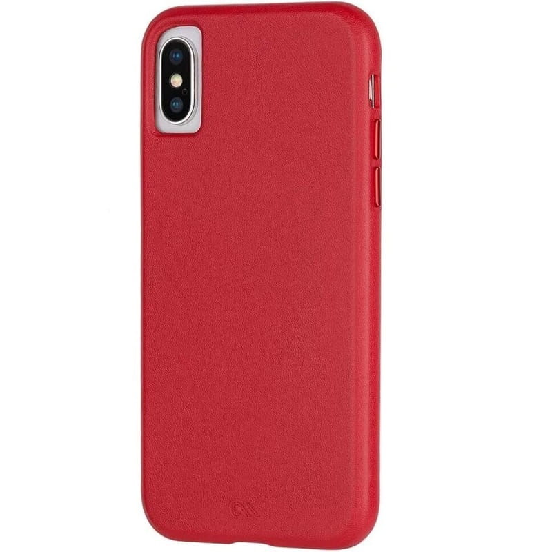 Чeхол-накладка Case-Mate Barely There Leather для Apple iPhone X / iPhone XS Red (CM037748)