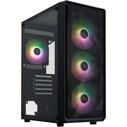 Корпус 1stPlayer FD3-M-BK-4F7 Black без БП