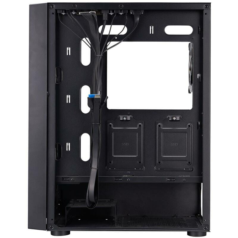 Корпус 1stPlayer Go6-BK-4FS7 Black без БП