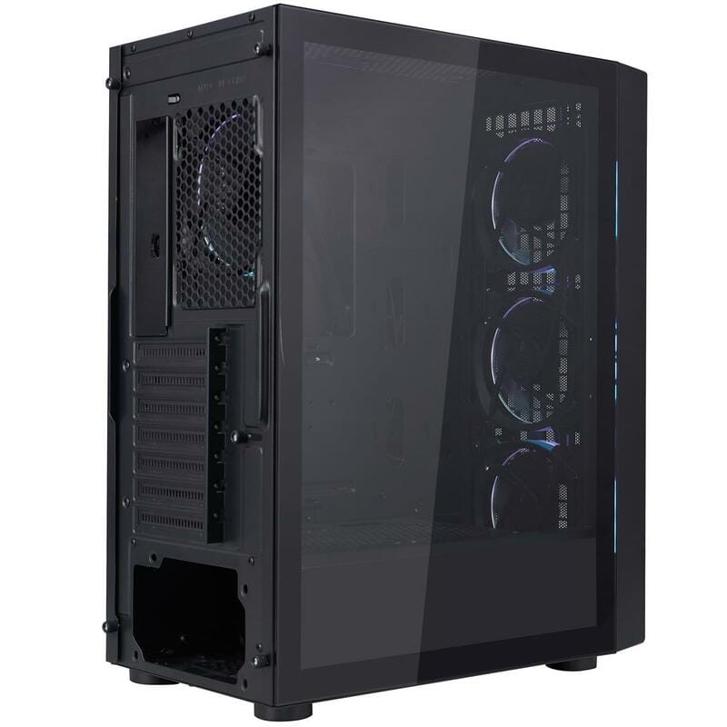 Корпус 1stPlayer Go6-BK-4FS7 Black без БП
