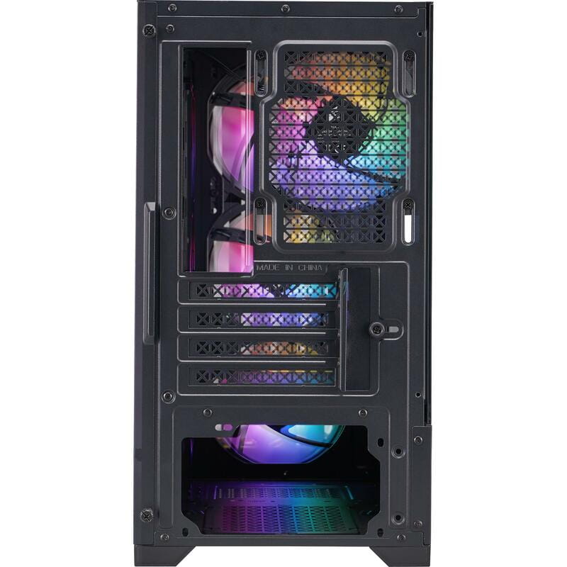 Корпус 1stPlayer H2-BK-4F7 Black без БЖ