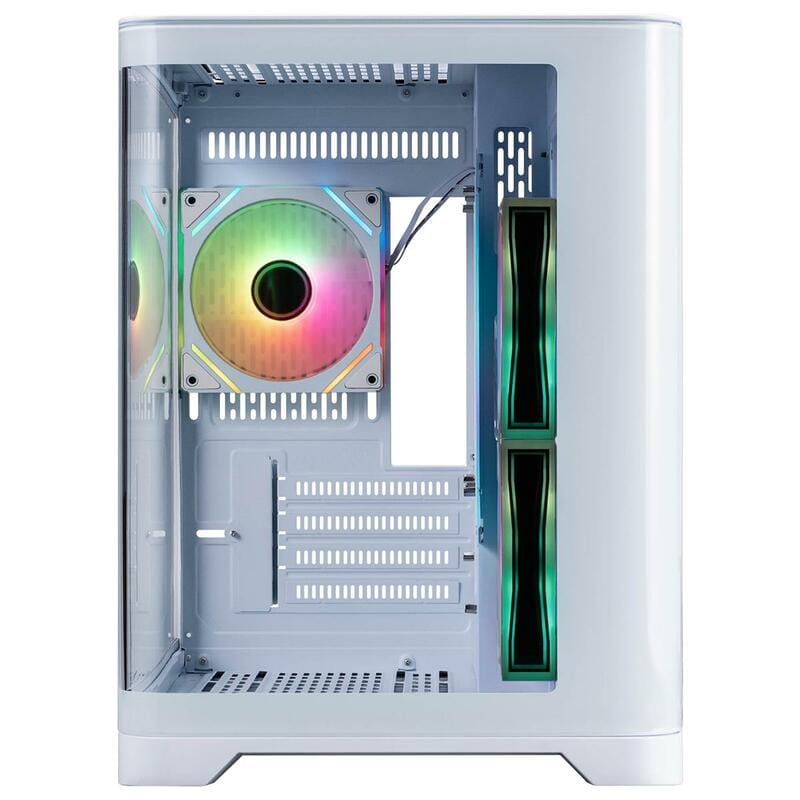 Корпус 1stPlayer UV5-WH-2FC7R-W-1FC7-W White без БП