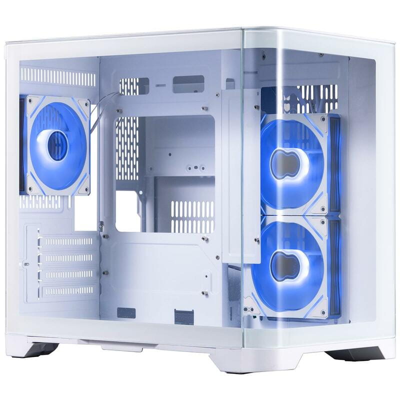 Корпус 1stPlayer UV5-WH-2FC7R-W-1FC7-W White без БП