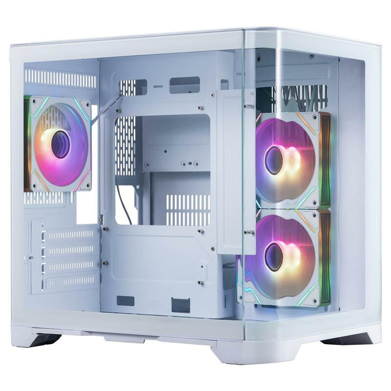 Корпус 1stPlayer UV5-WH-2FC7R-W-1FC7-W White без БП
