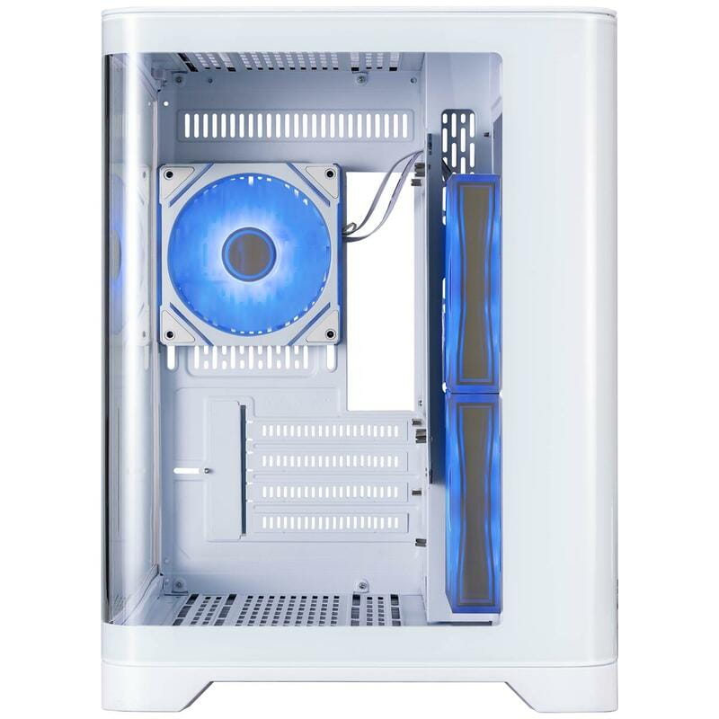 Корпус 1stPlayer UV5-WH-2FC7R-W-1FC7-W White без БП