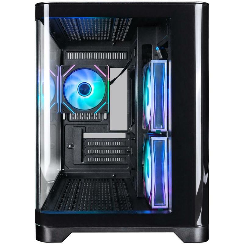Корпус 1stPlayer UV6-BK-2FC7R-1FC7 Black без БЖ